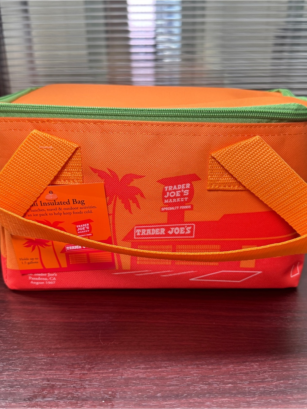 NWT Trader Joe's Orange & Lime Insulated Cooler Bag - Limited Edition
